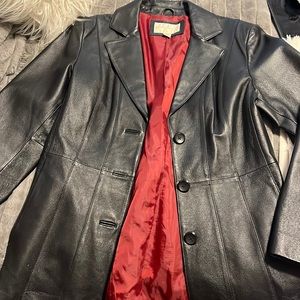 Vintage leather blazer